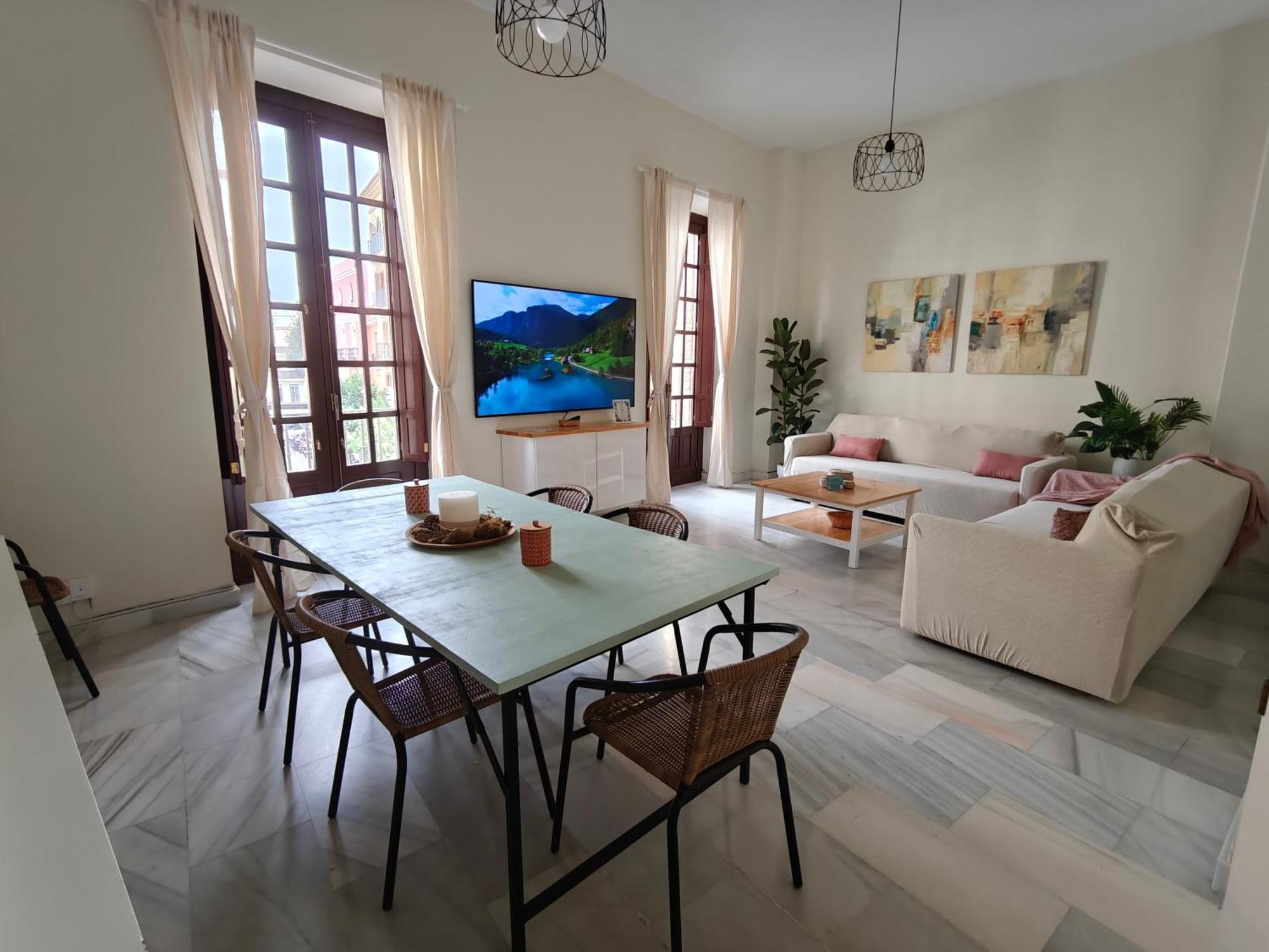Charming Bright Apartment With Balconies On Cuesta Del Rosario Sevilla Eksteriør billede